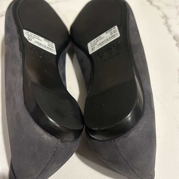 SCHUTZ Women’s Ballet Flats Gemma Pointed Toe with Diamonds Grey Suede NEW 8 - Picture 5 of 14